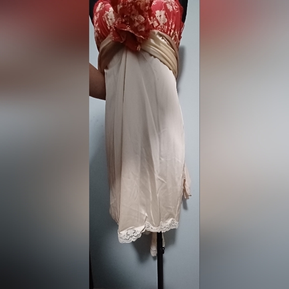 A Boho Vintage Layered Lace Wedding Upcycled Slip Dress - Picture 10 of 12